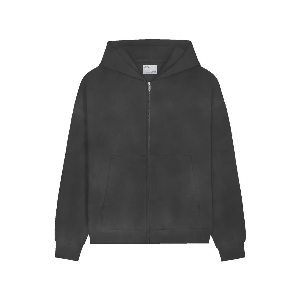 Sweatshirt à capuche zippée oversize Colorful Standard Organic faded black Sweatshirt à capuche zippée oversize Colorful Standard Organic faded black