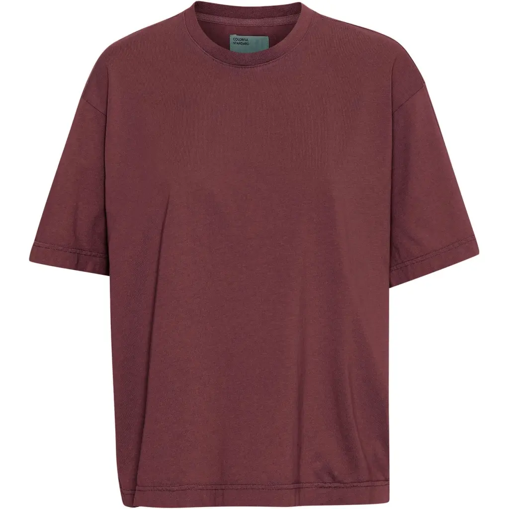 Colorful Standard Unisex Red Oversized T-Shirt Organic