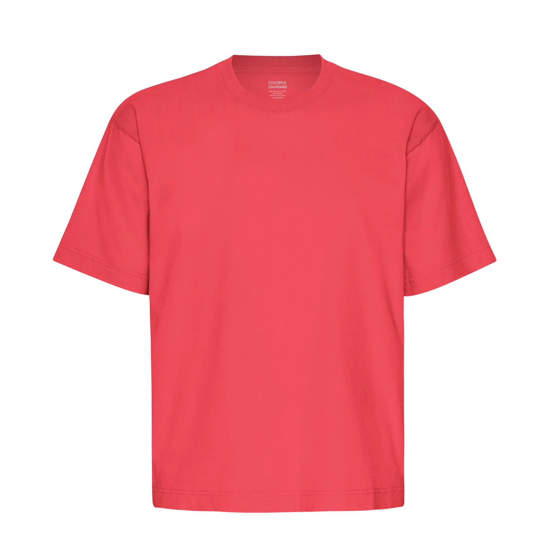 Colorful Standard Unisex Red Oversized T-Shirt Organic