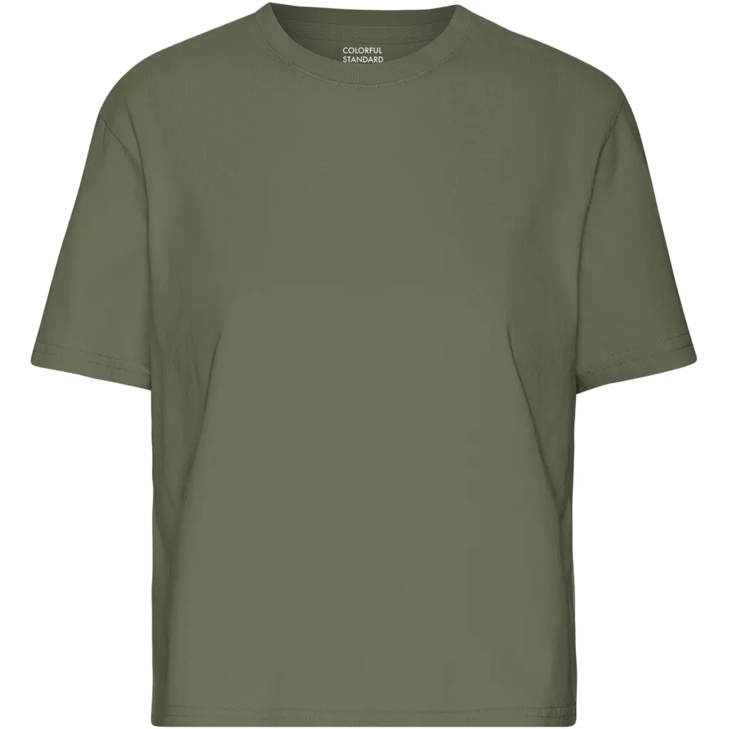 T-shirt da donna Colorful Standard Organic Boxy dusty olive