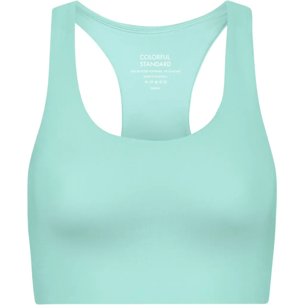 Damen-Sport-BH Colorful Standard Active Teal Blue