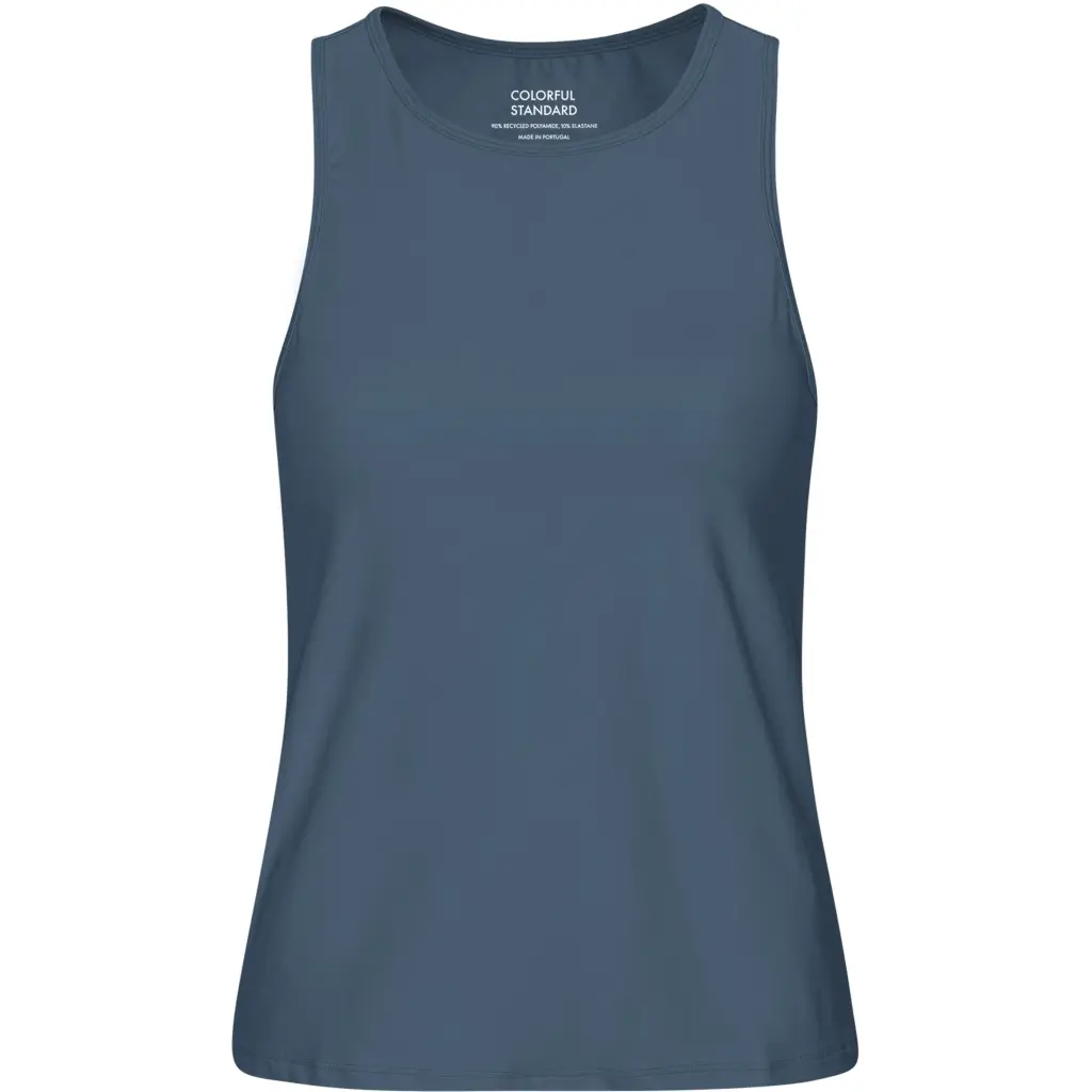 Colorful Standard Women's Blue Tank Top Active Petrol