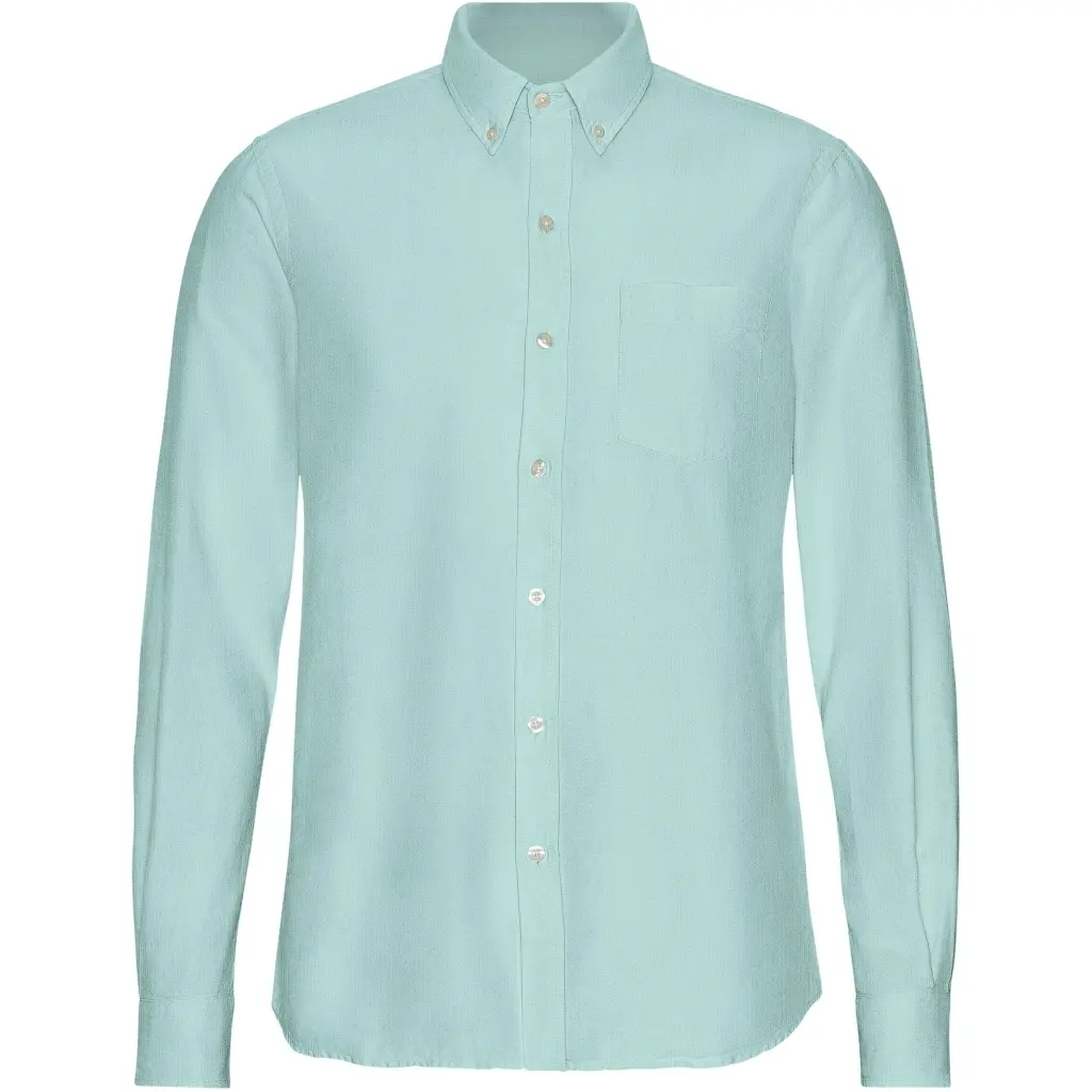 Camicia con bottoni  Organic Teal Blue