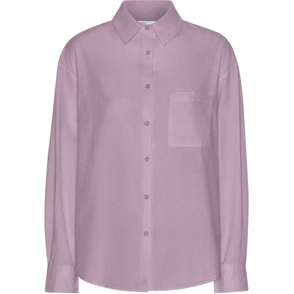 Camicia pesante oversize da donna  Organic Pearly Purple
