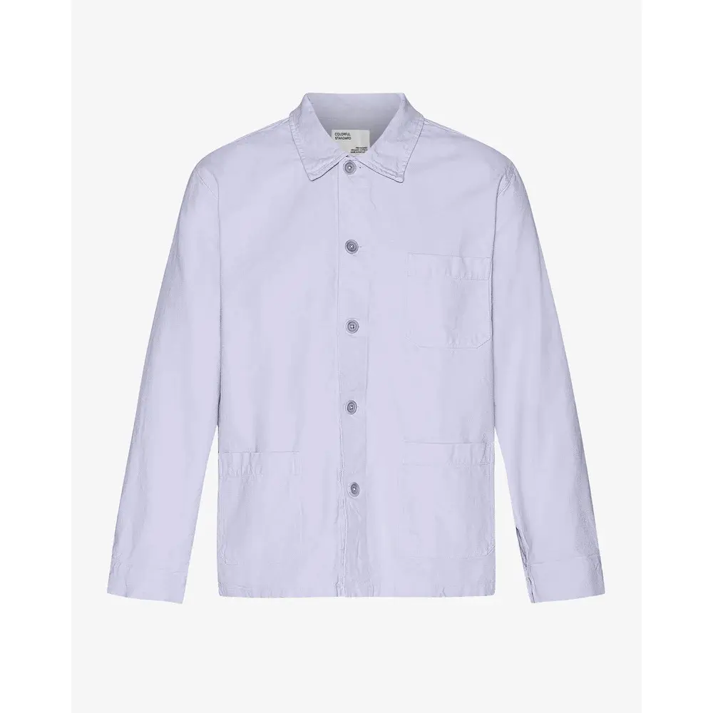 Colorful Standard Men's Purple Overshirt Soft Lavender