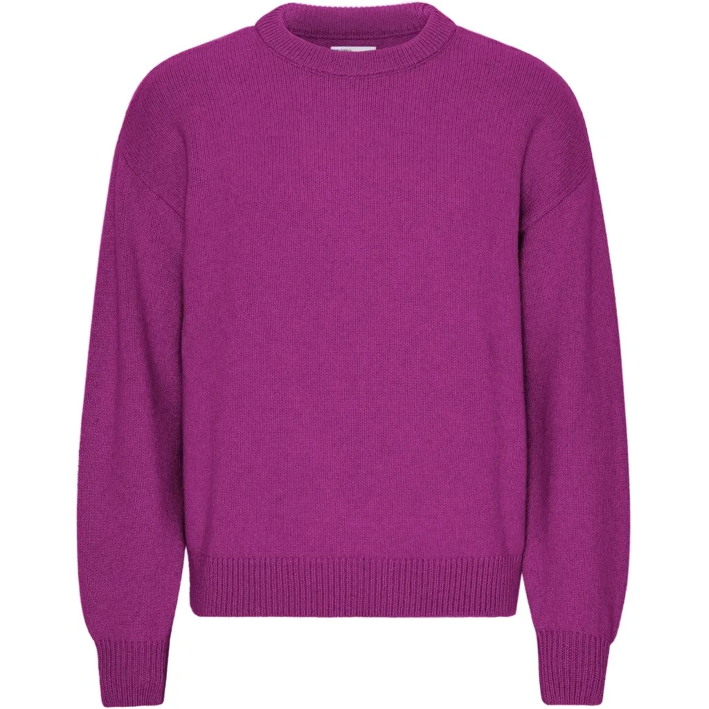 Pull mérinos col rond oversize Colorful Standard Magenta Blaze Pull mérinos col rond oversize Colorful Standard Magenta Blaze