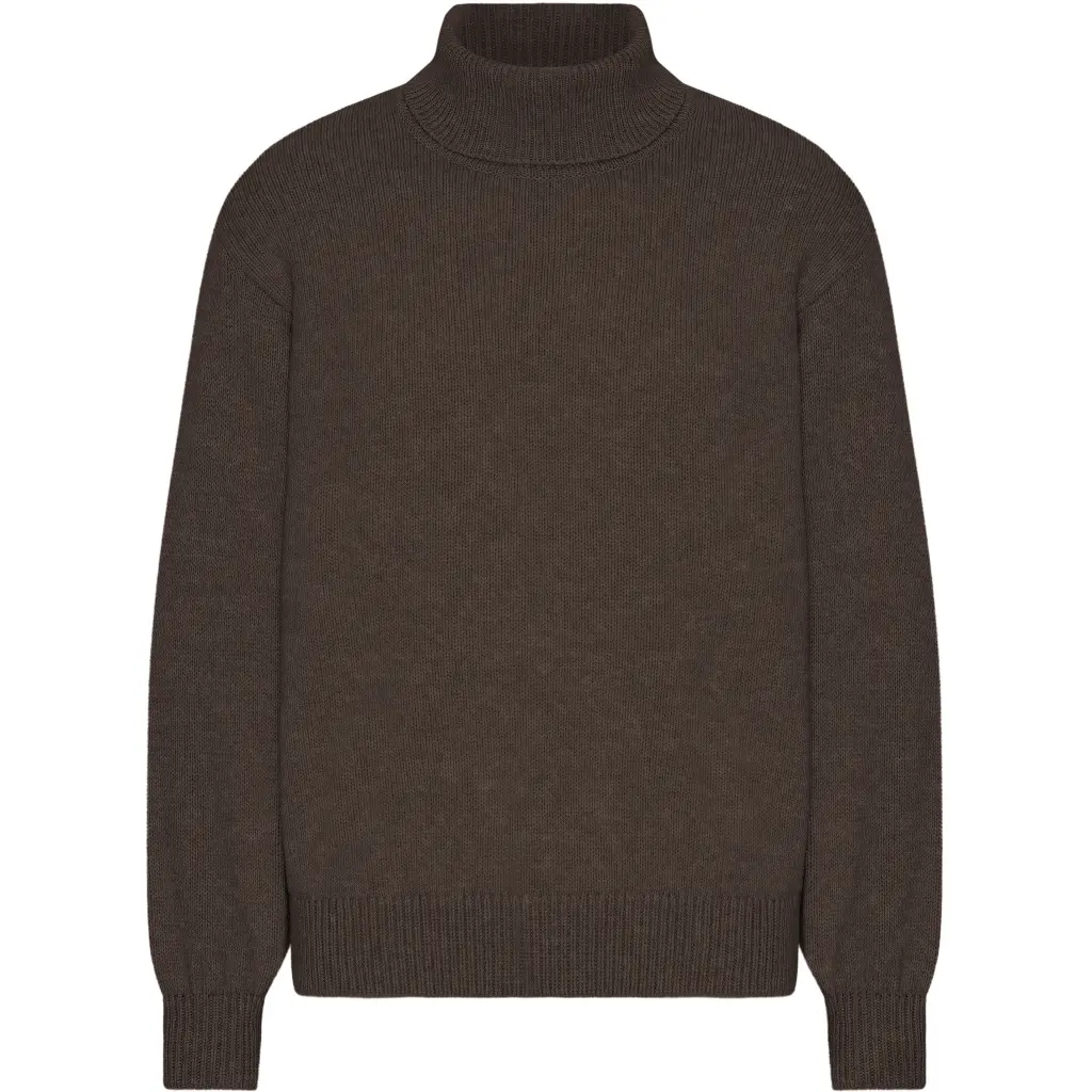 Maglione dolcevita Colorful Standard Coffee Brown