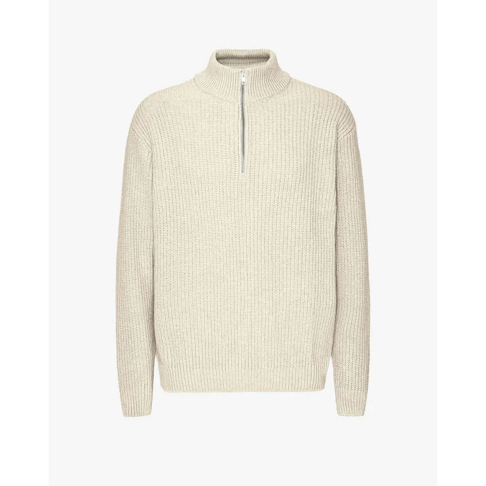Pull mérino 1/4 de zip Colorful Standard Ivory White Pull mérino 1/4 de zip Colorful Standard Ivory White