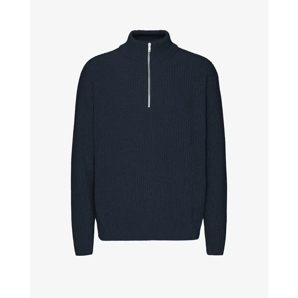 Pull mérino 1/4 de zip Colorful Standard Navy Blue Pull mérino 1/4 de zip Colorful Standard Navy Blue