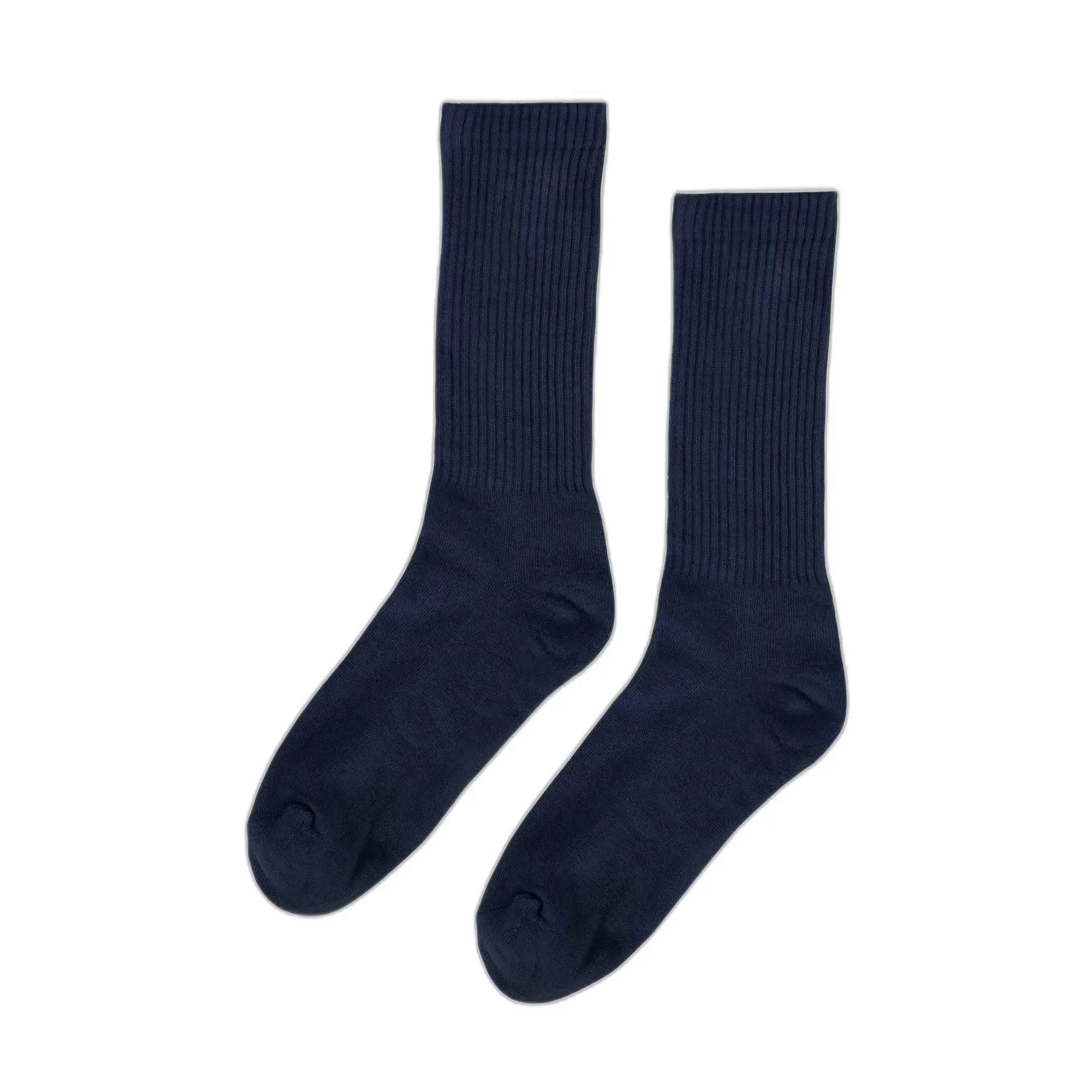 Colorful Standard Blue Football Socks Organic Active Navy