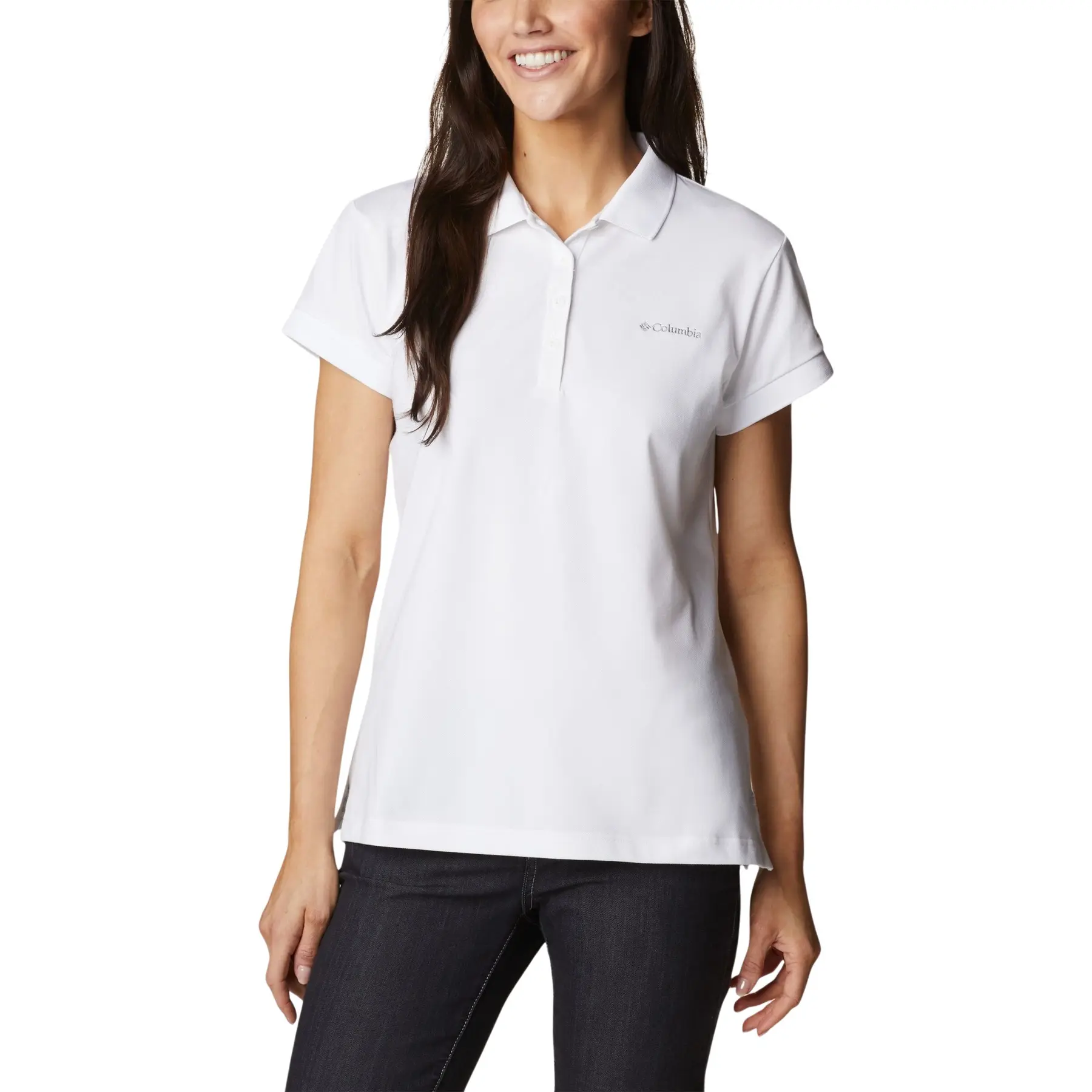 Unifarbenes Piqué-Poloshirt für Frauen Columbia Lakeside Trail™