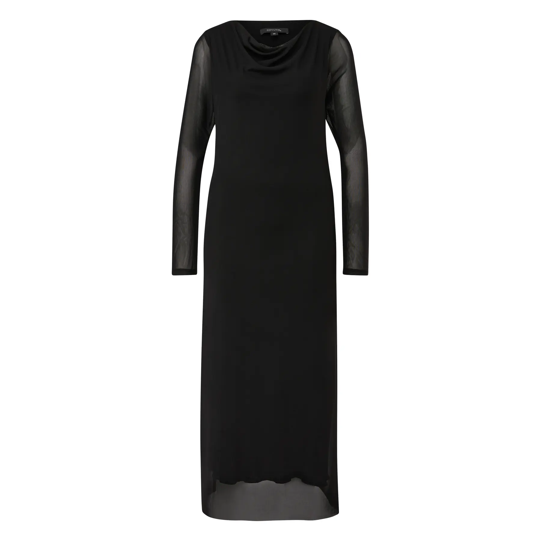 Robe corta a tubino in cotone misto col V donna COMMA