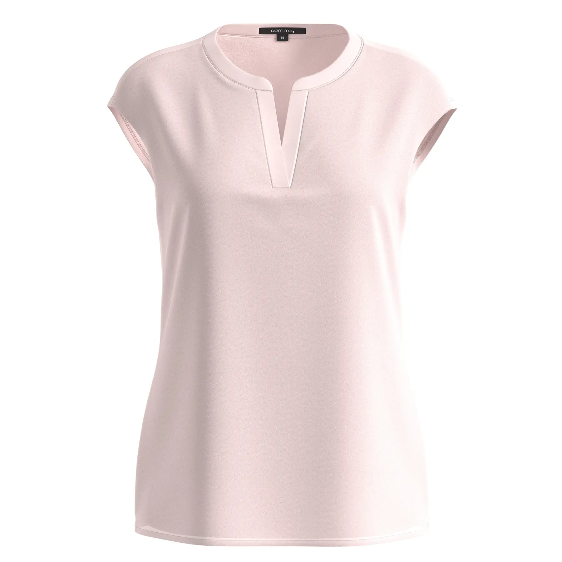Blusa in jersey con maniche scese e bordo in raso donna COMMA