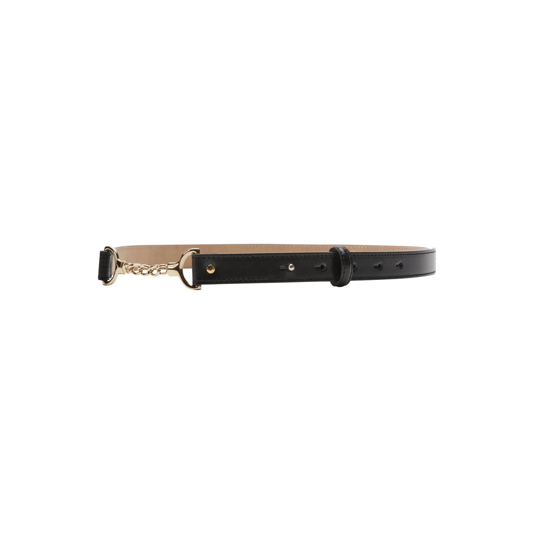 Leren riem met kettingdetail vrouw COMMA
