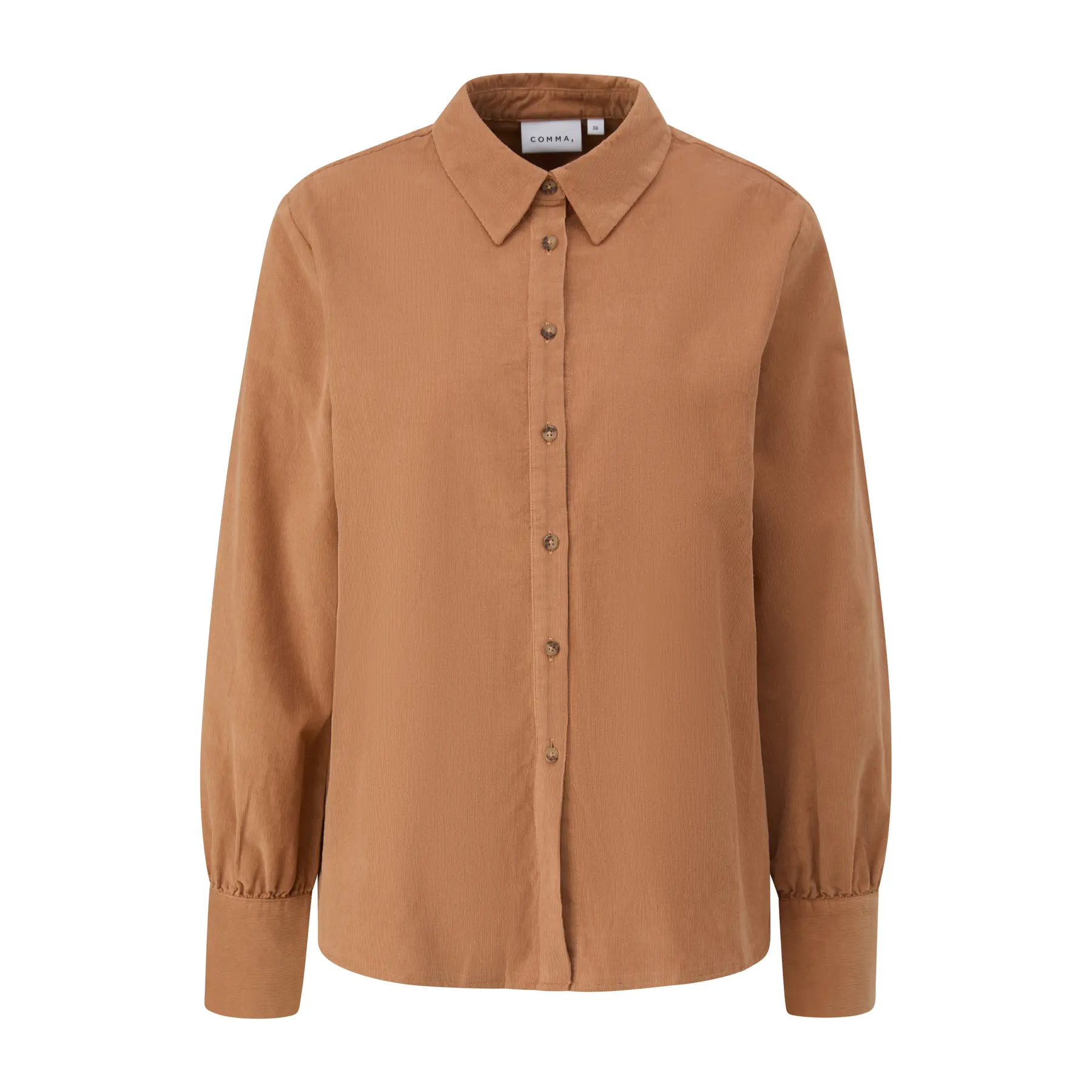 Chemise en velours côtelé fin à manches longues femme COMMA Chemise en velours côtelé fin à manches longues femme COMMA