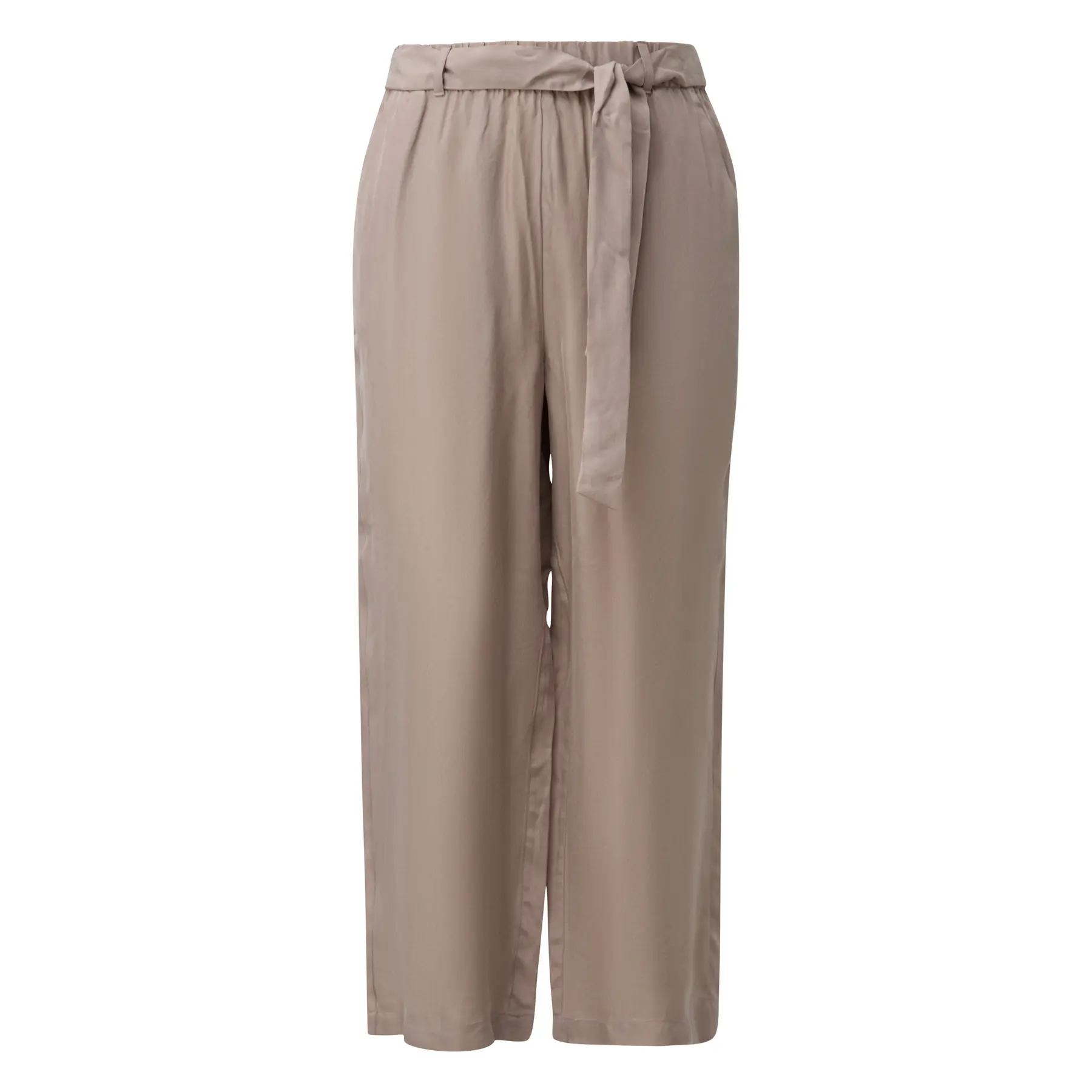 Vrouwelijke losse shorts met elastische taille en strikceintuur COMMA