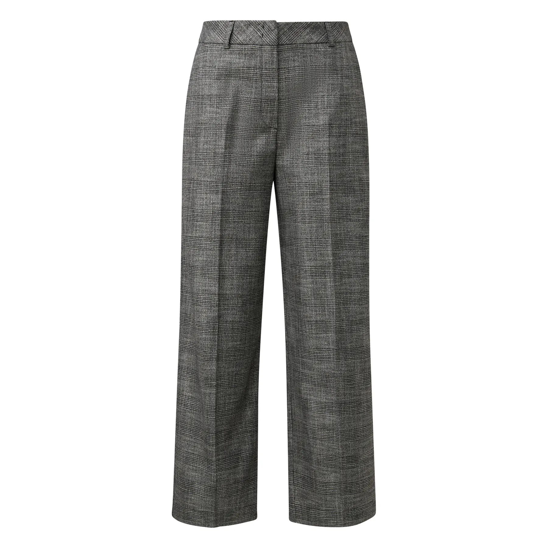 Pantaloni eleganti a palazzo con motivo a quadri donna COMMA