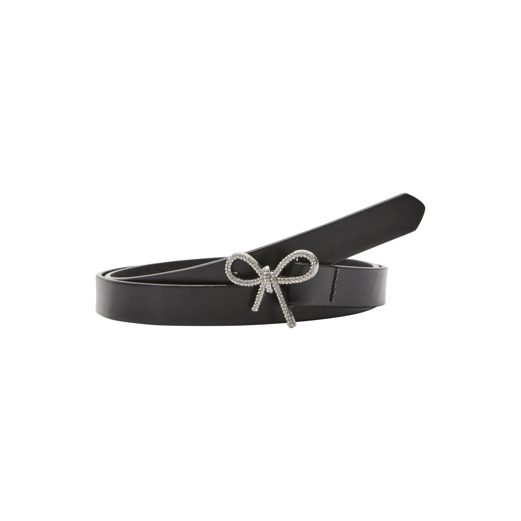 Leren riem met strikgesp voor dames COMMA