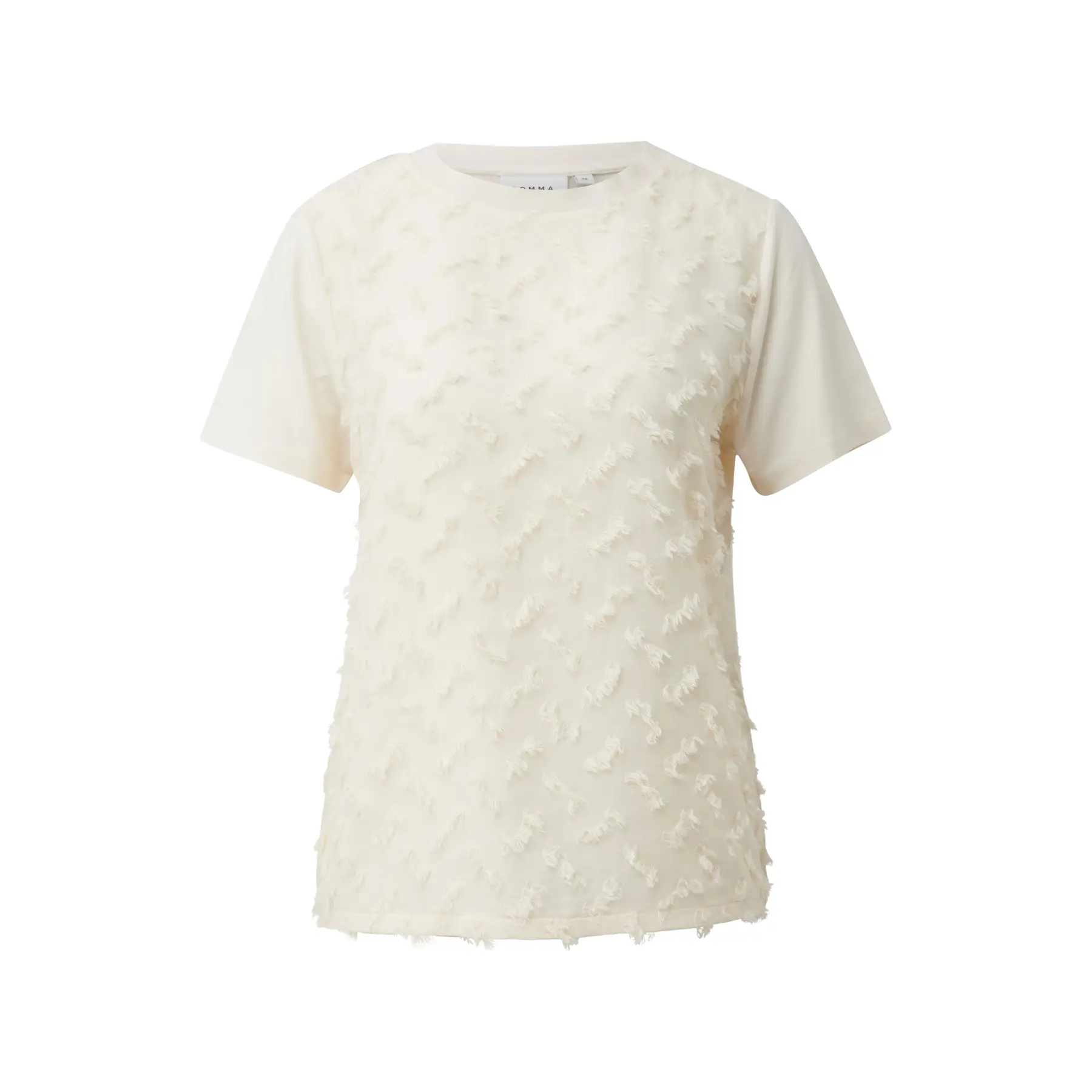 T-shirt in jersey misto effetto 3D donna COMMA
