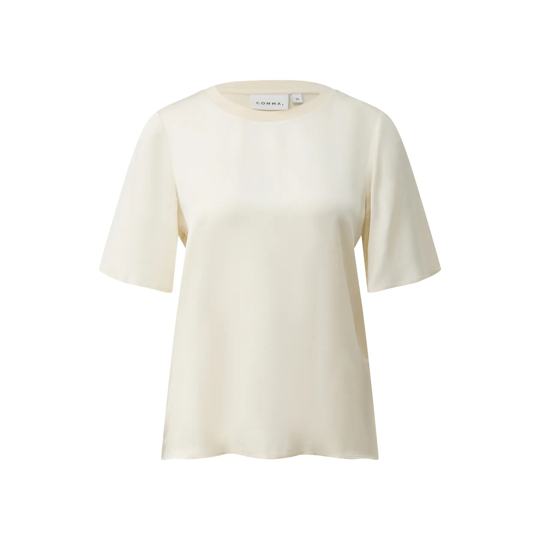 T-shirt senza maniche donna in misto raso COMMA