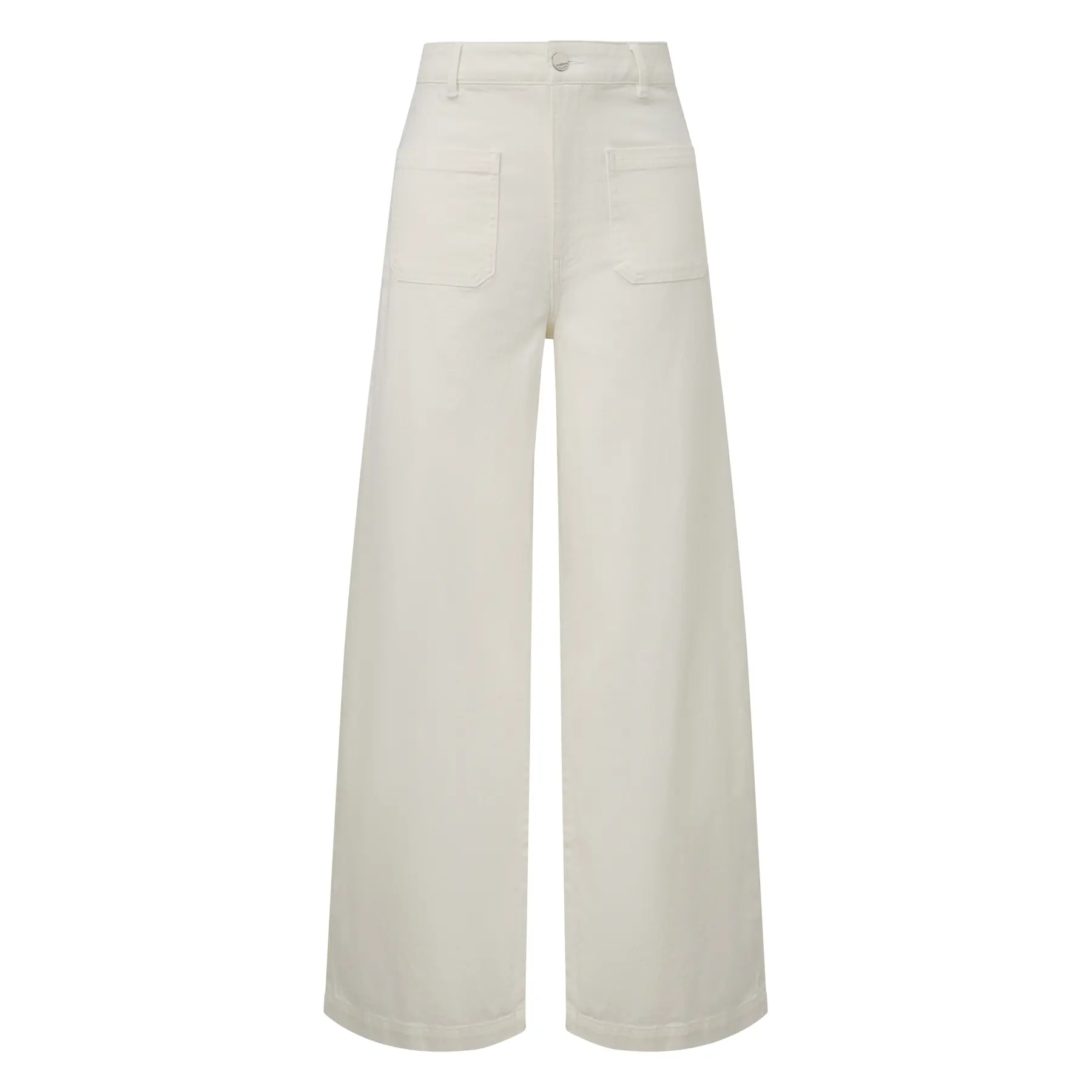 Jeans Wide Leg hoge taille met opgestikte zakken dames COMMA