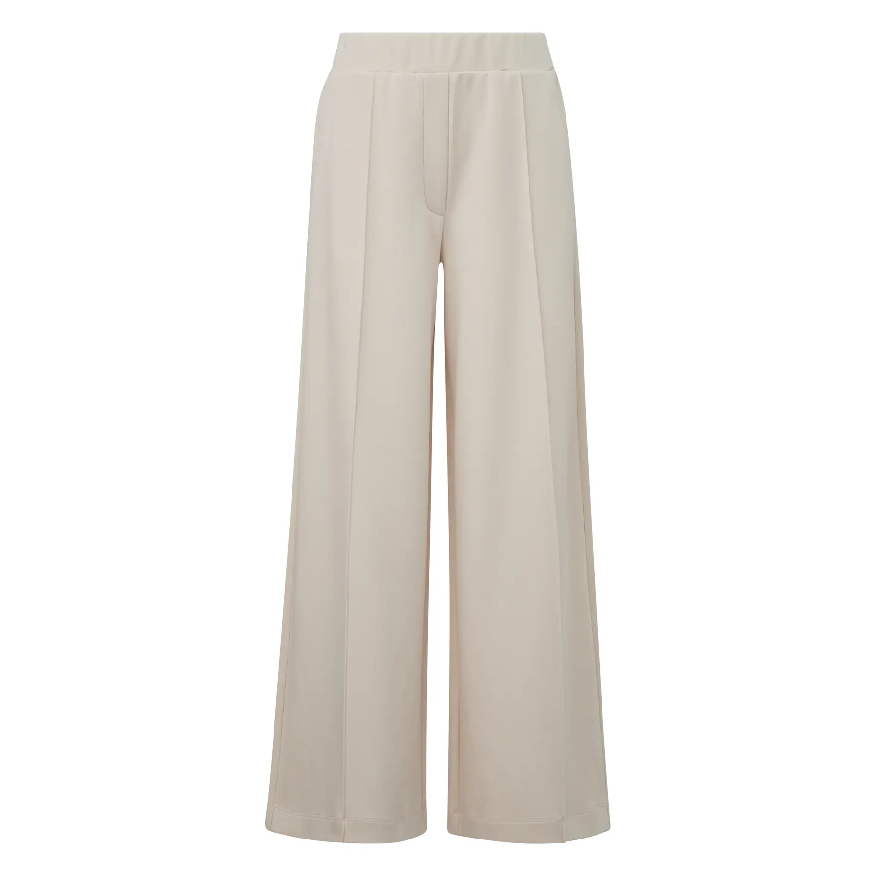Pantaloni fluidi a gamba larga in jersey morbido donna COMMA