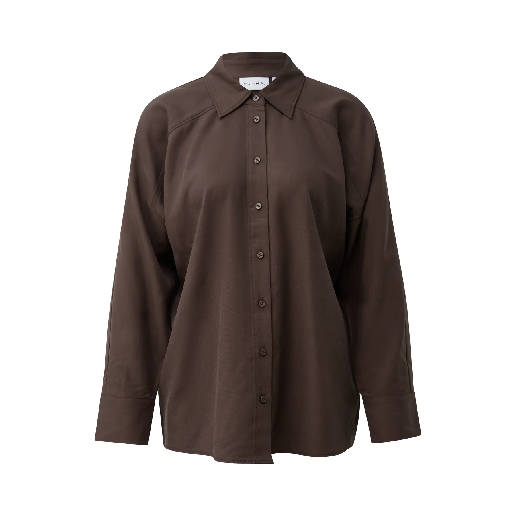 Chemise oversize en lyocell à épaules tombantes femme COMMA Chemise oversize en lyocell à épaules tombantes femme COMMA