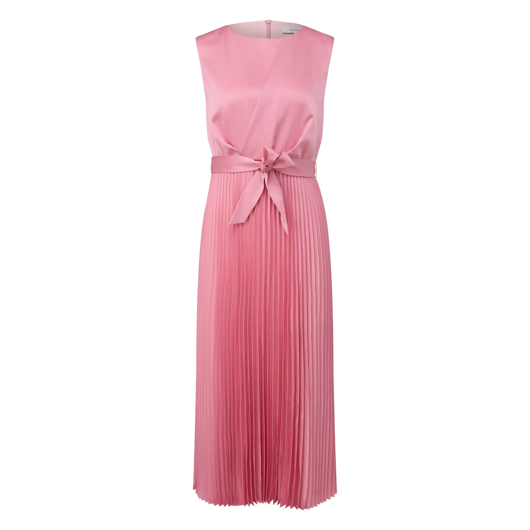 Roba plissée in satin con cintura annodata in vita donna COMMA