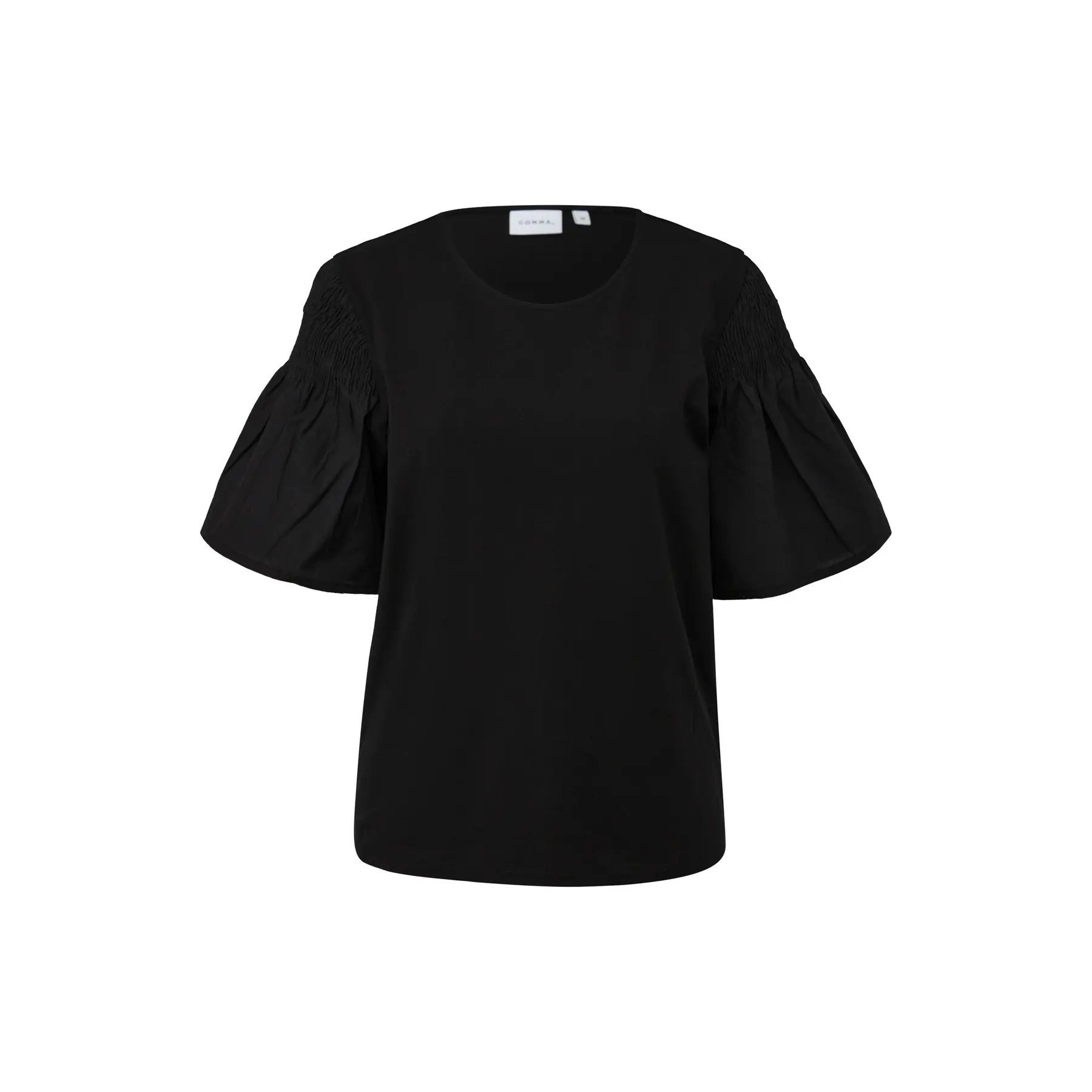 T-shirt con scollo rotondo in jersey donna COMMA Smock