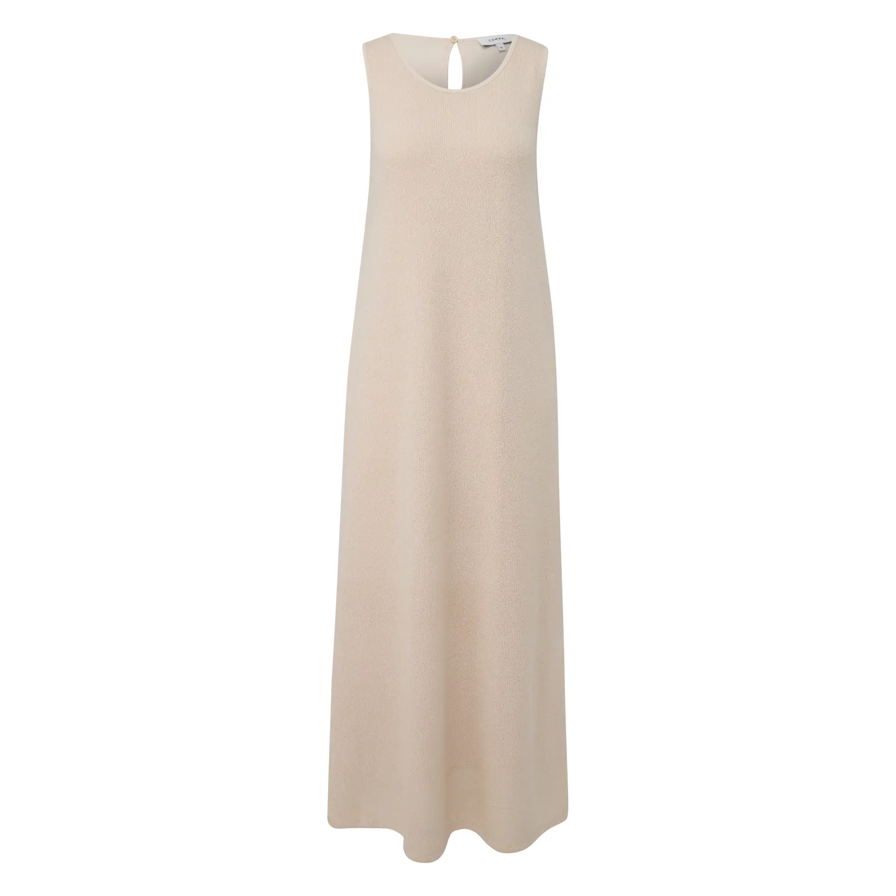 Robe lunga senza maniche in jersey testurizzato donna COMMA