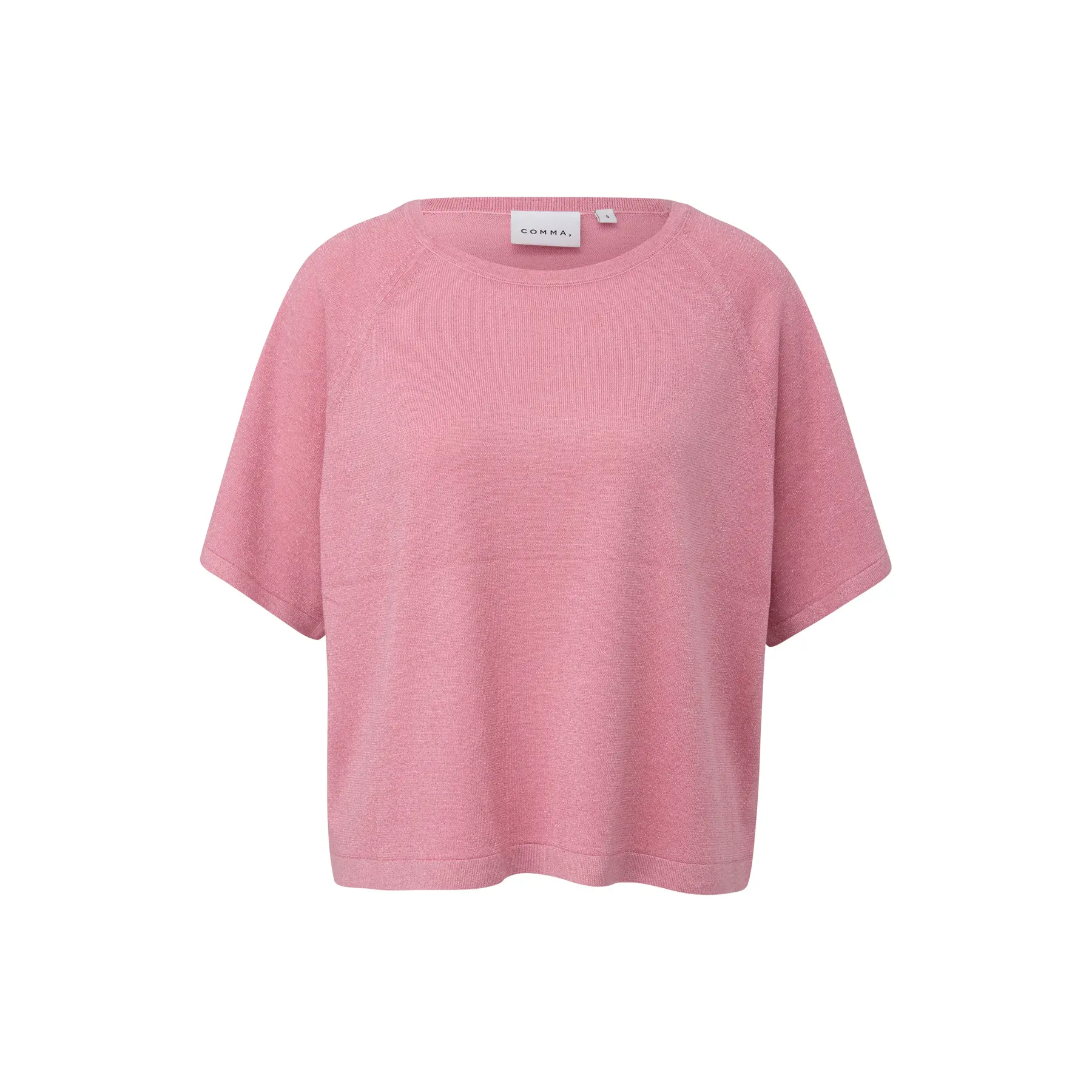 Maglione girocollo a maniche corte elegante donna COMMA