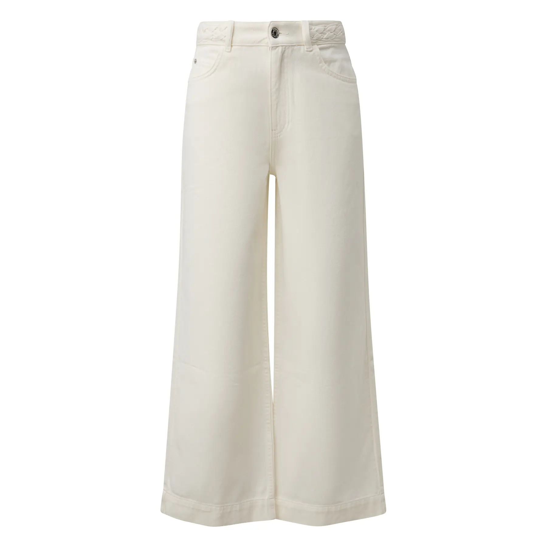Pantaloni leggeri con dettaglio intrecciato in vita donna COMMA