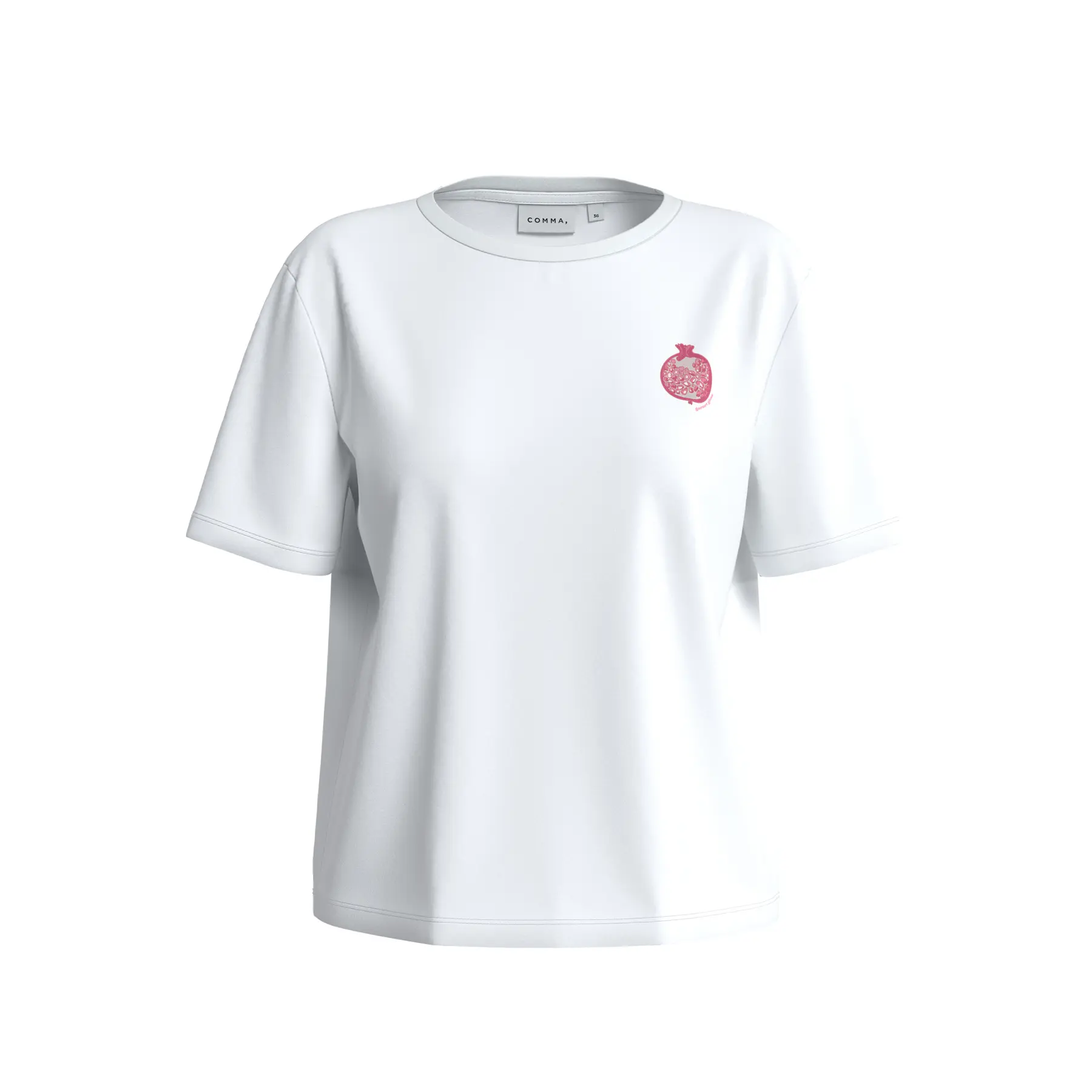 T-shirt oversize in jersey con stampa donna COMMA