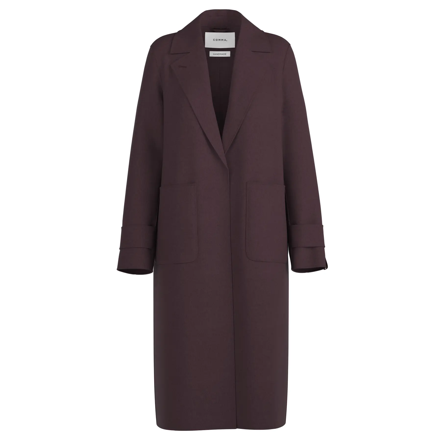 Manteau Classico Reversibile con Tasche Applicate Donna COMMA