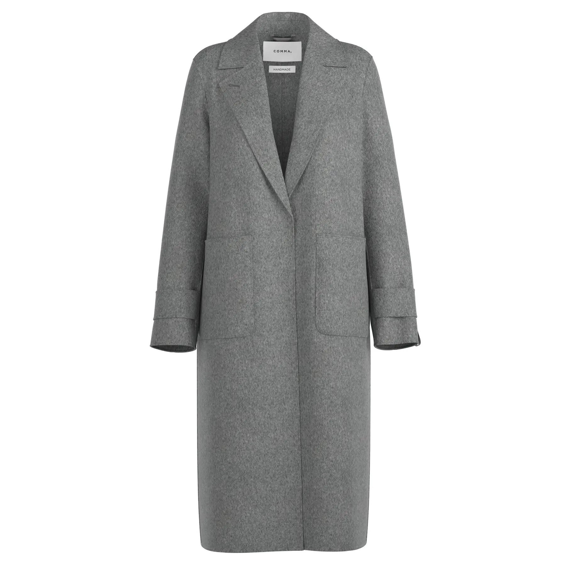 Manteau Classico Reversibile con Tasche Applicate Donna COMMA