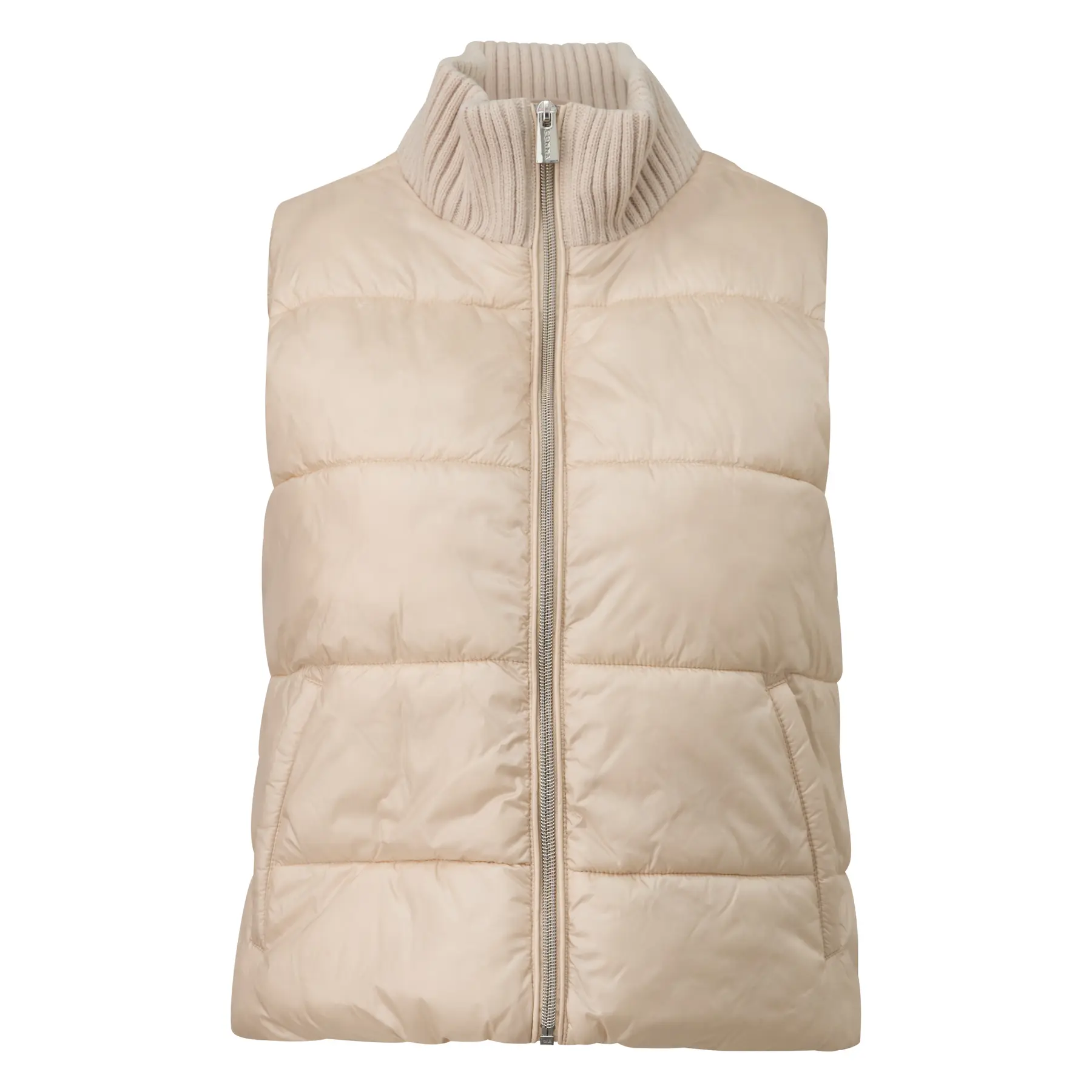 Gilet senza maniche con col in maglia donna COMMA
