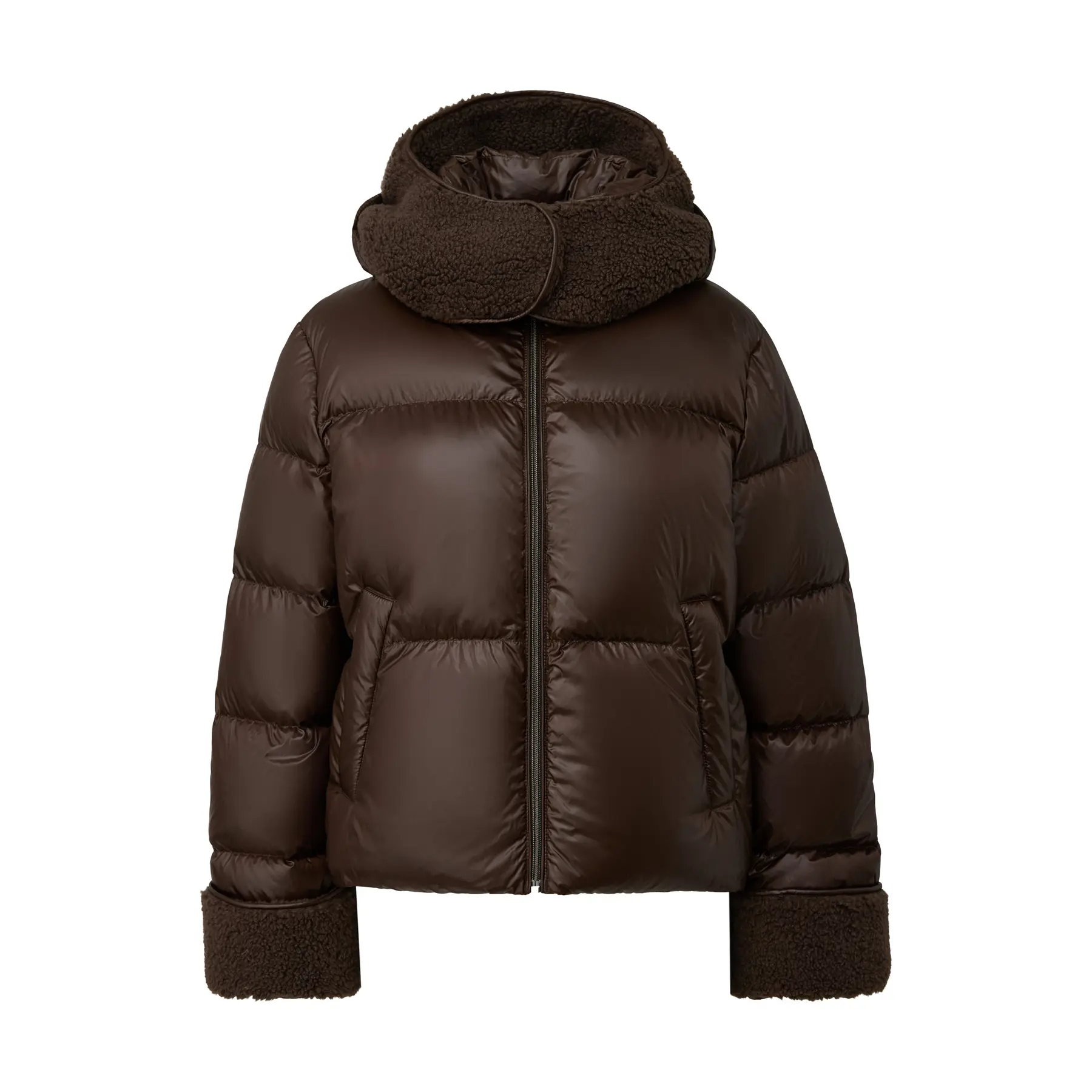 Giubbotto corto con dettagli Teddy donna COMMA