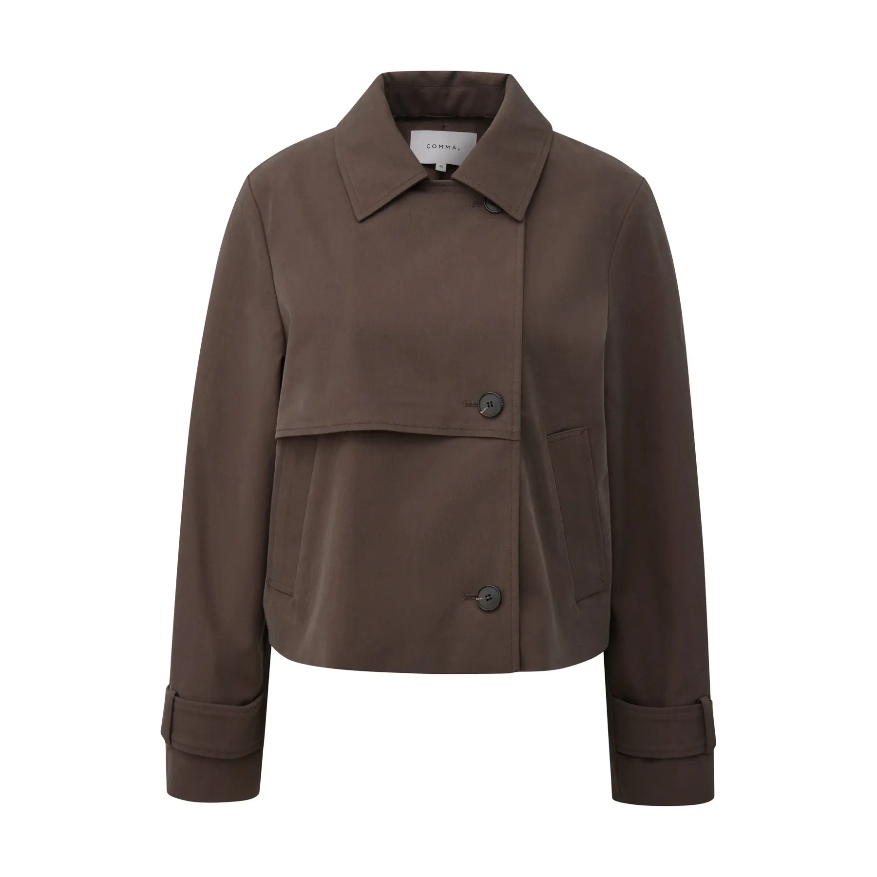 Giacca trench in morbido mix di lyocell e cotone donna COMMA