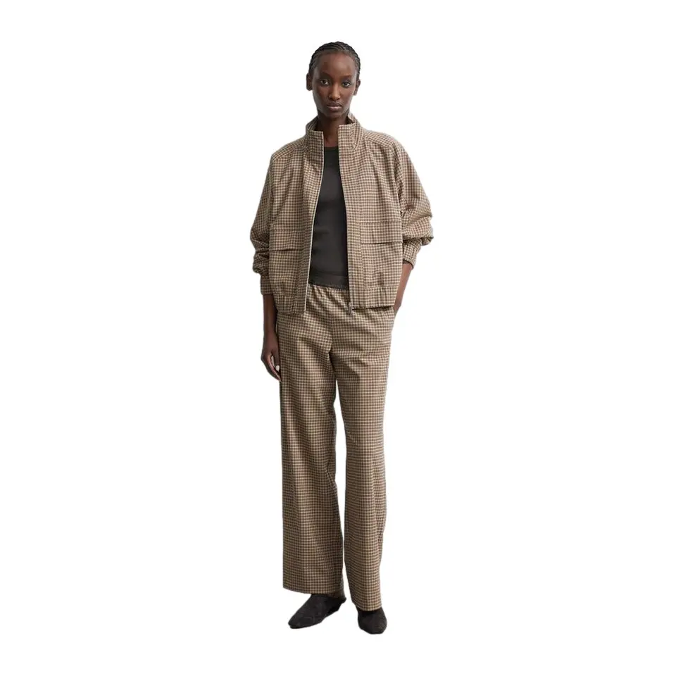 Karottenhose mit Karomuster und elastischem Bund Damen COMMA