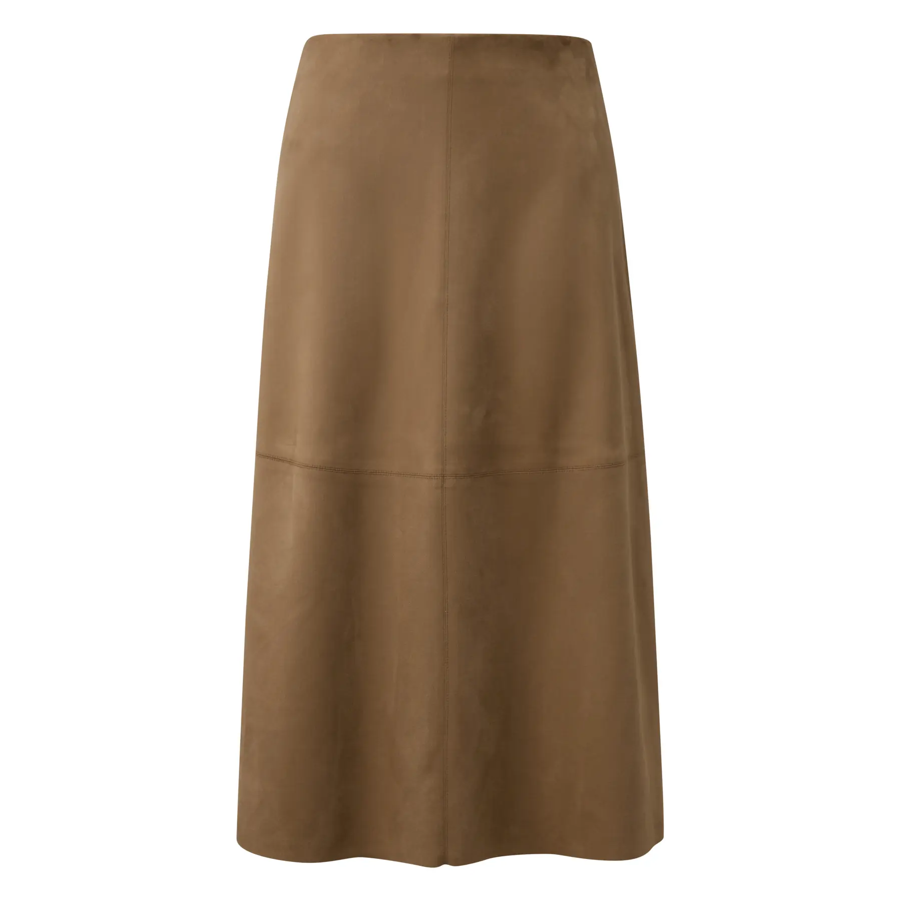 Jupe midi évasée en velours synthétique femme COMMA