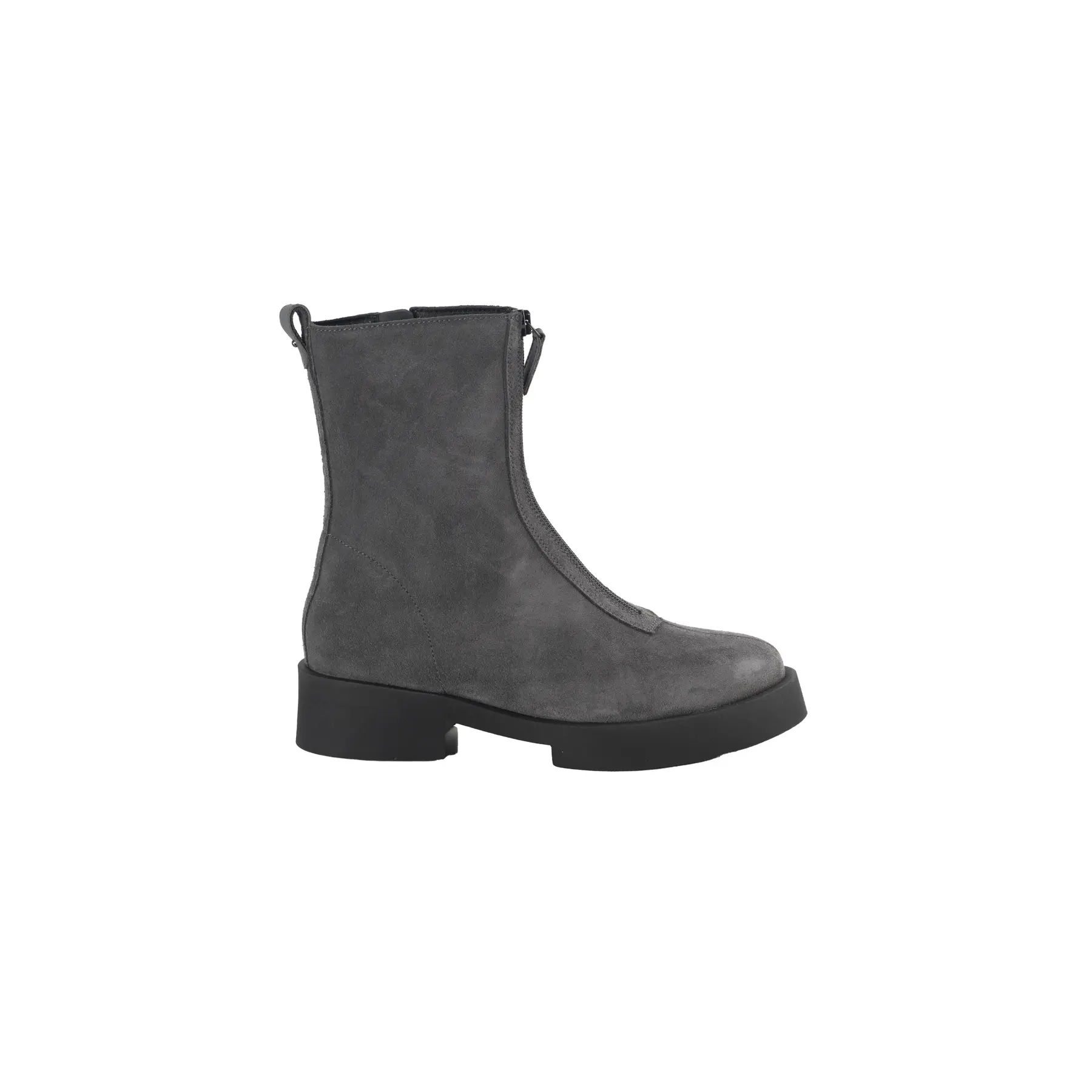 Stivaletti in pelle scamosciata con dettaglio zipper donna COMMA