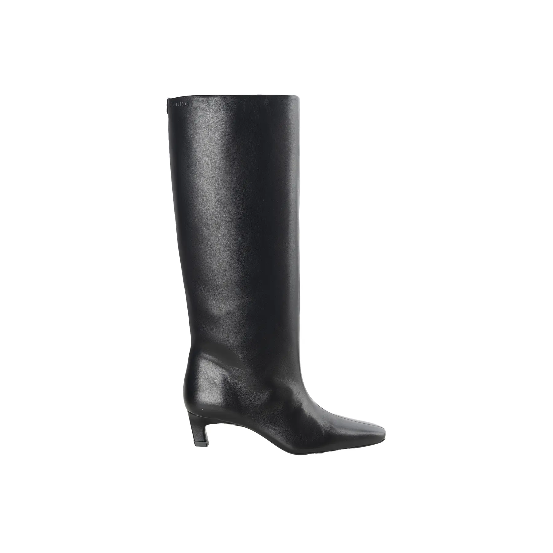 Stivaletti in pelle con gambo dritto e tacco kitten donna COMMA