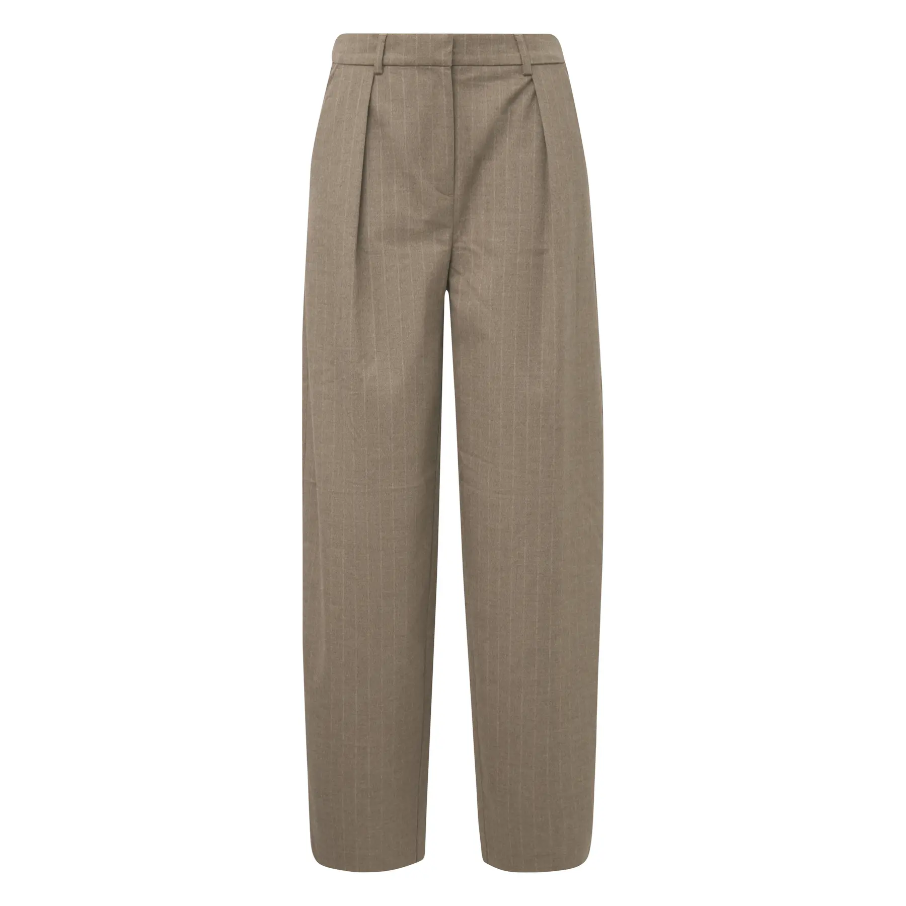 Streifenhose mit Bügelfalte und Barrelbeinen für Damen COMMA