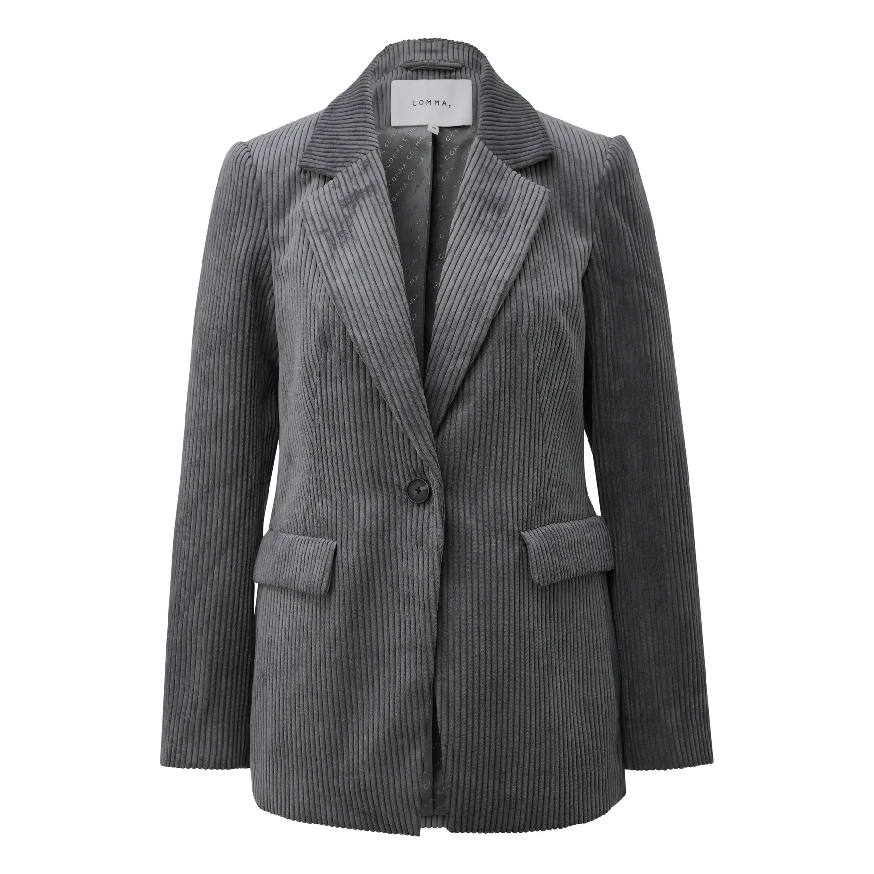 Blazer a un bottone in velluto a coste larghe donna COMMA