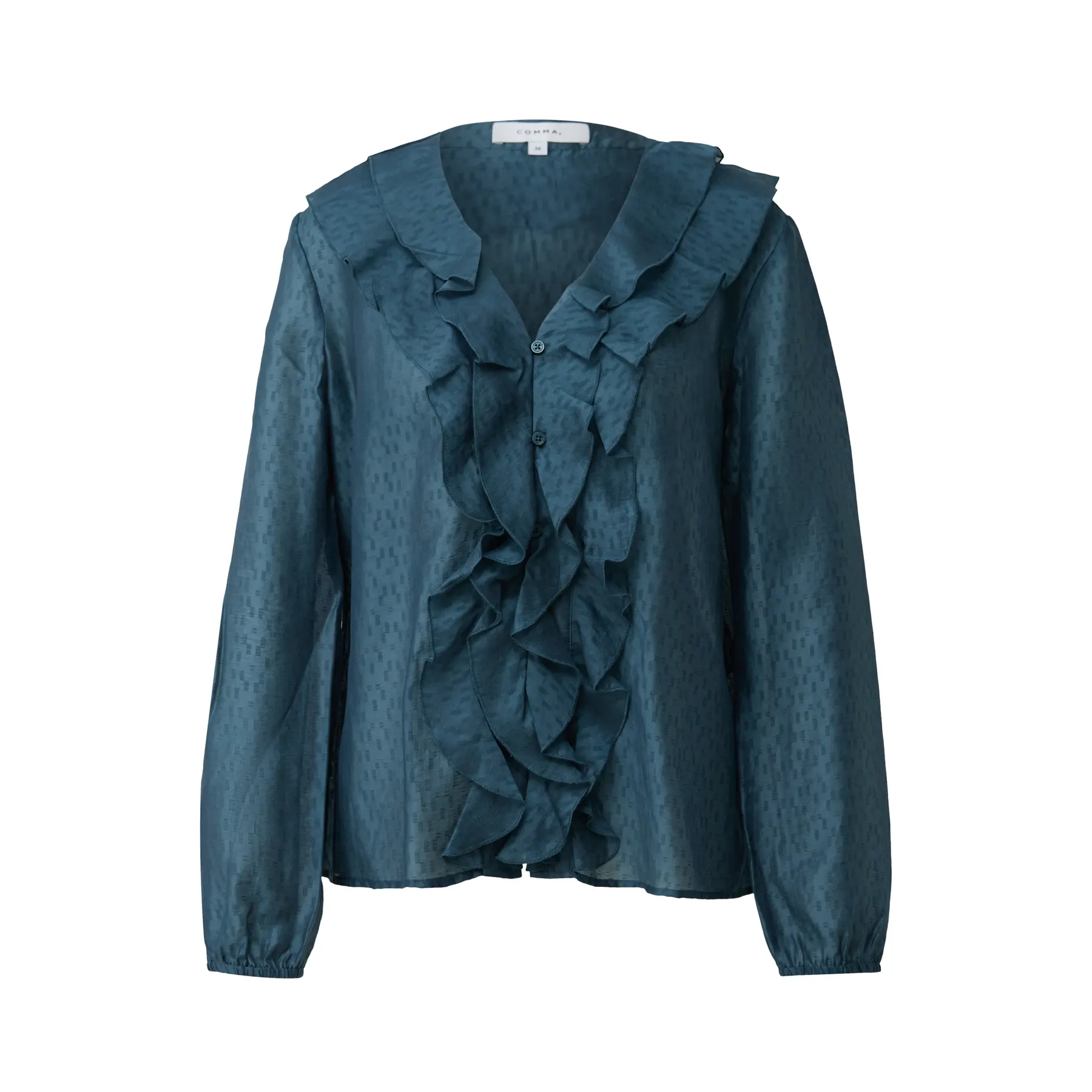 Blusa in jacquard leggermente trasparente donna COMMA