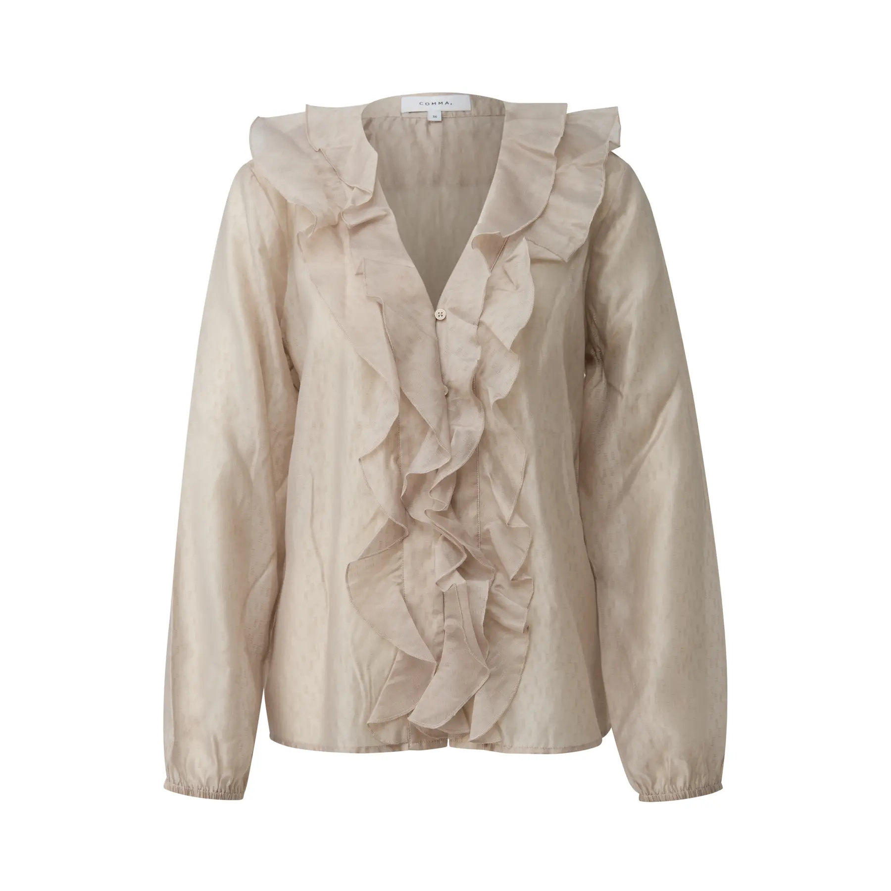 Blusa in jacquard leggermente trasparente donna COMMA