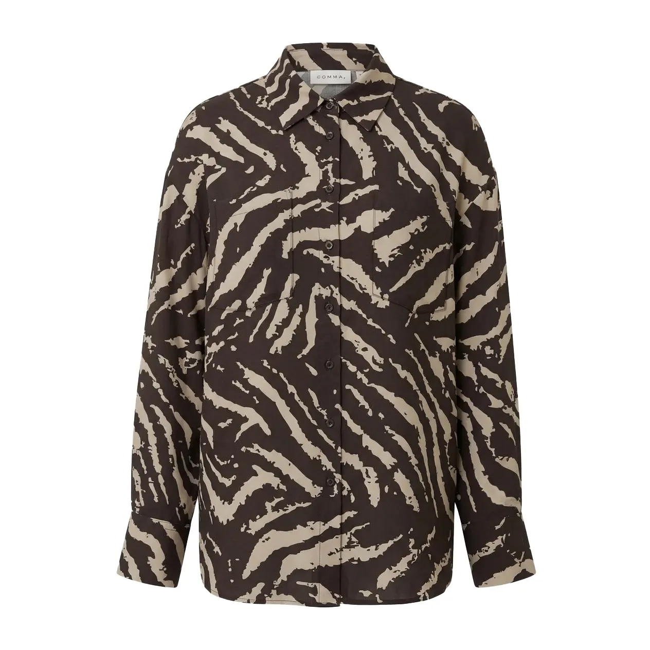 Blouse en viscose mélangée imprimé animalier femme COMMA