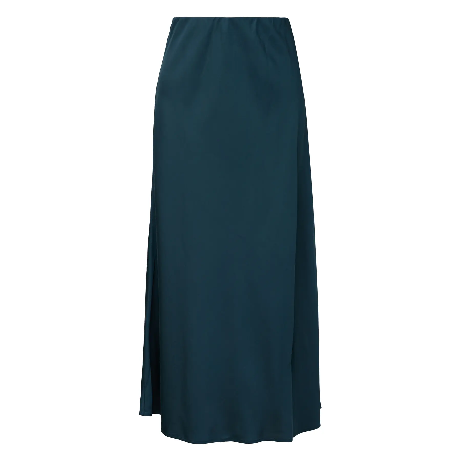 Gonna in satin di viscosa mista a taglio obliquo donna COMMA