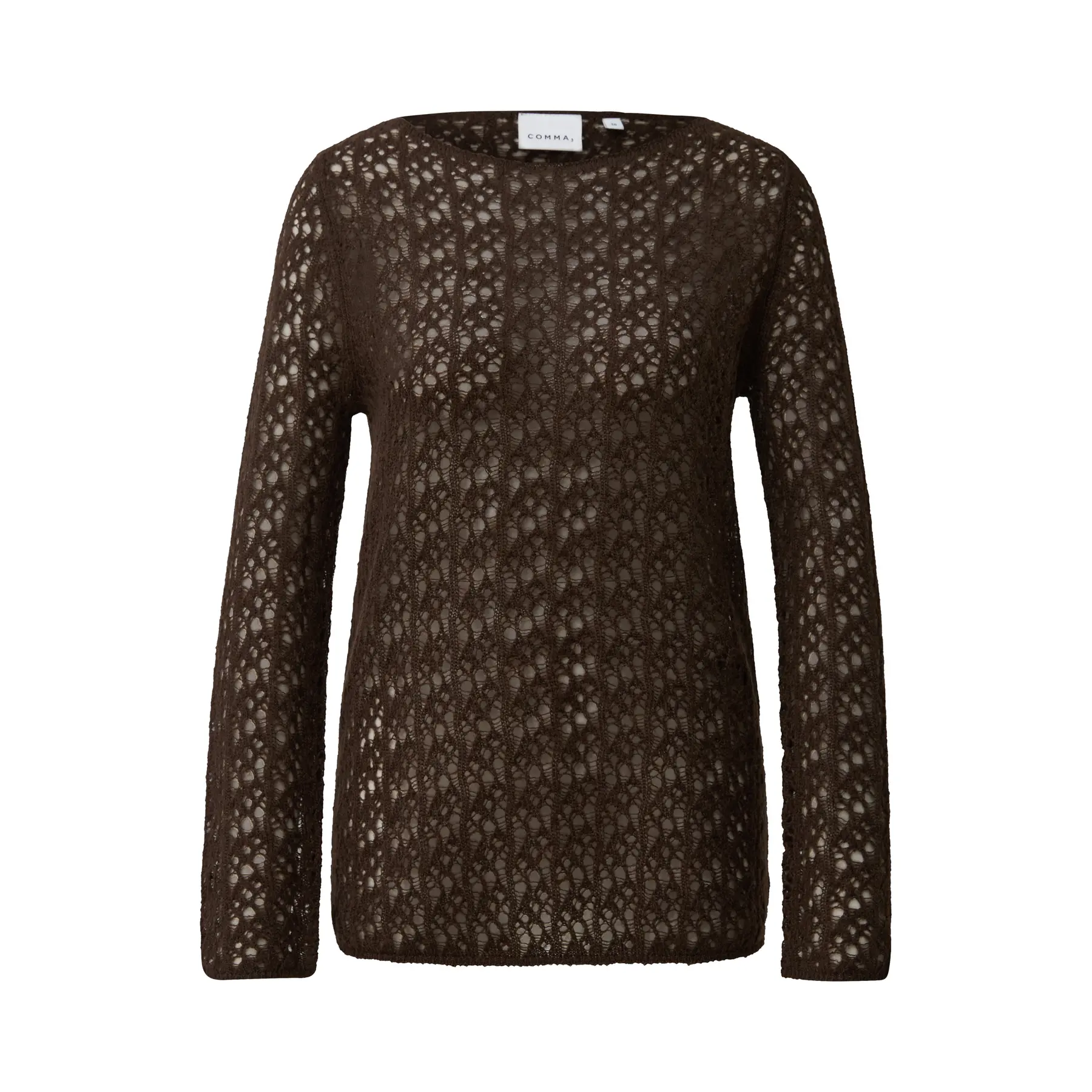 Pullover in maglia traforata donna COMMA