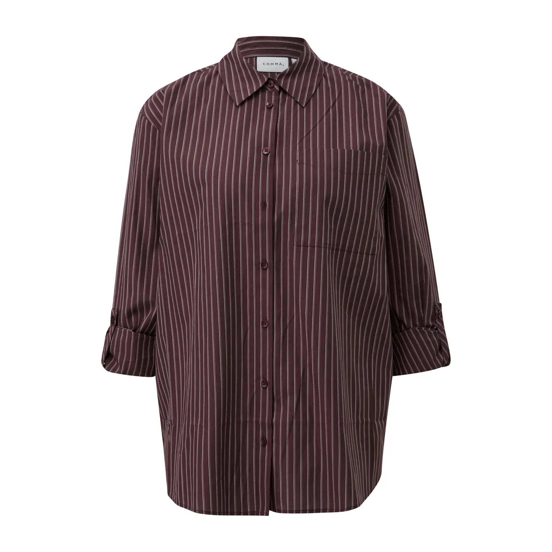 Blusa in popeline a righe donna COMMA